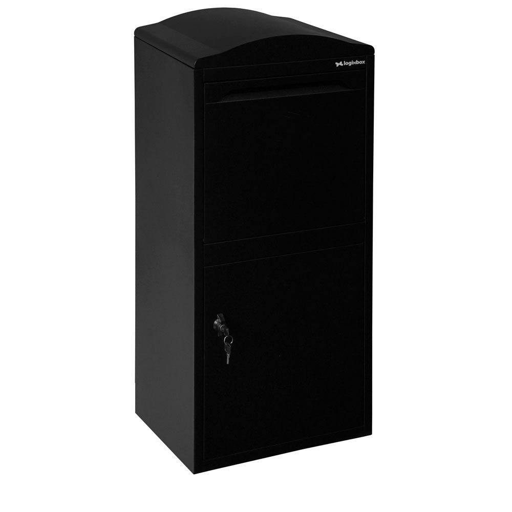Logixbox Frontbox Uni pakketbrievenbus - zwart | Logixbox