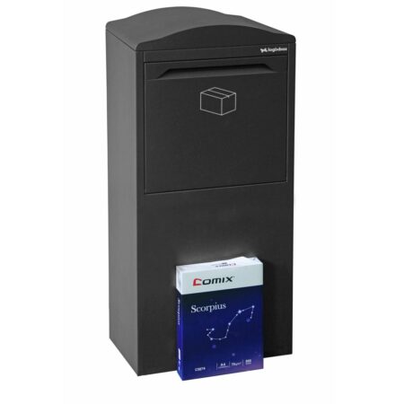 Logixbox Frontbox achteruitname pakketbrievenbus - grijs | Logixbox