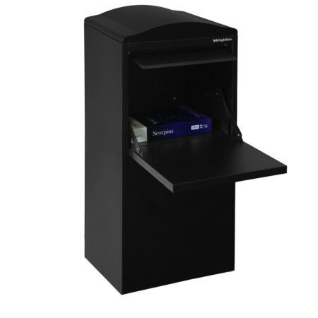 Logixbox Frontbox achteruitname pakketbrievenbus - zwart | Logixbox