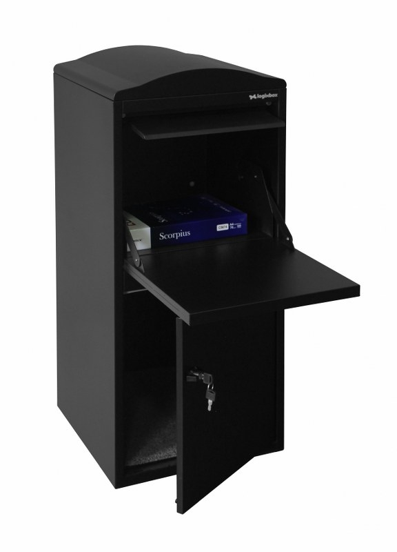 Logixbox Frontbox pakketbrievenbus - zwart | Logixbox