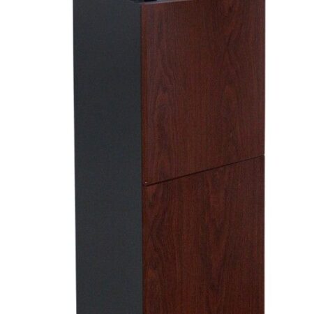 Logixbox Trendybox-Wood pakketbrievenbus achteruitname - grijs | Logixbox