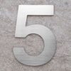 Logixbox zelfklevend huiscijfer Bold 75mm. - RVS | Logixbox