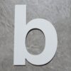 Logixbox zelfklevende huisletter Bold 75mm. staal - wit | Logixbox