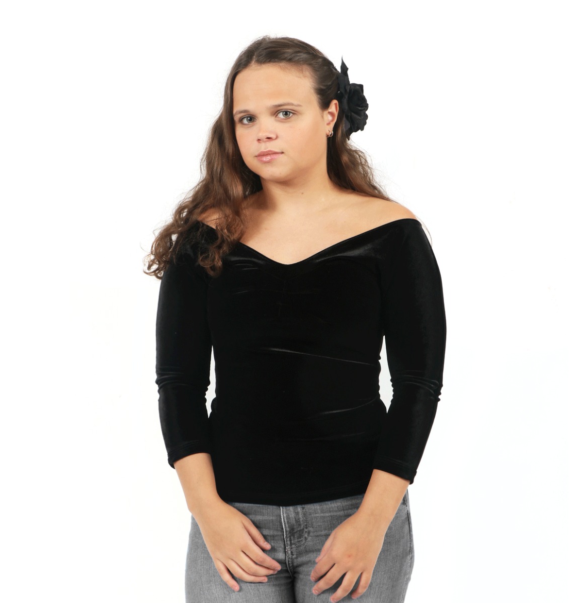 Lolita Top Black Velvet-XXXXL | 41% korting | Pinup Couture