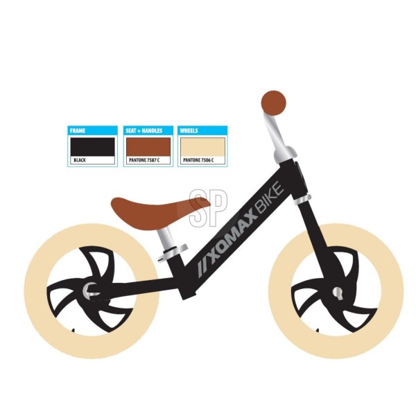 Loopfiets Zwart 12 Inch Xqmax |