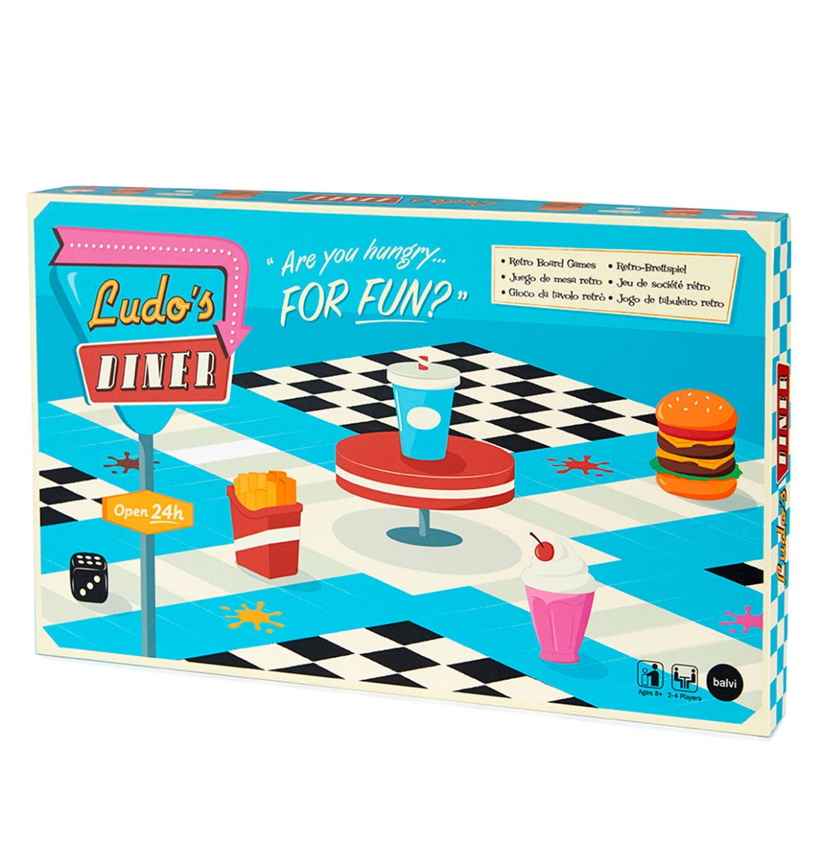 Ludo's Diner Parcheesi Bordspel | Fiftiesstore