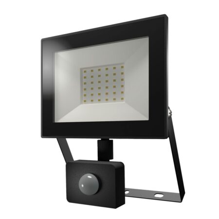 Lumos LED Breedstraler - met Bewegingssensor en Schemerschakelaar - 30 Watt - 2830 lumen - 4000K neutraal wit - IP65 waterdicht | HOFTRONIC