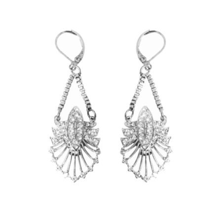 Luxury Vintage 20s Drop Oorbellen Zilver | Luxury Vintage