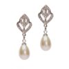 Luxury Vintage Pearl Drop Oorbellen Diamant Zilver | Luxury Vintage