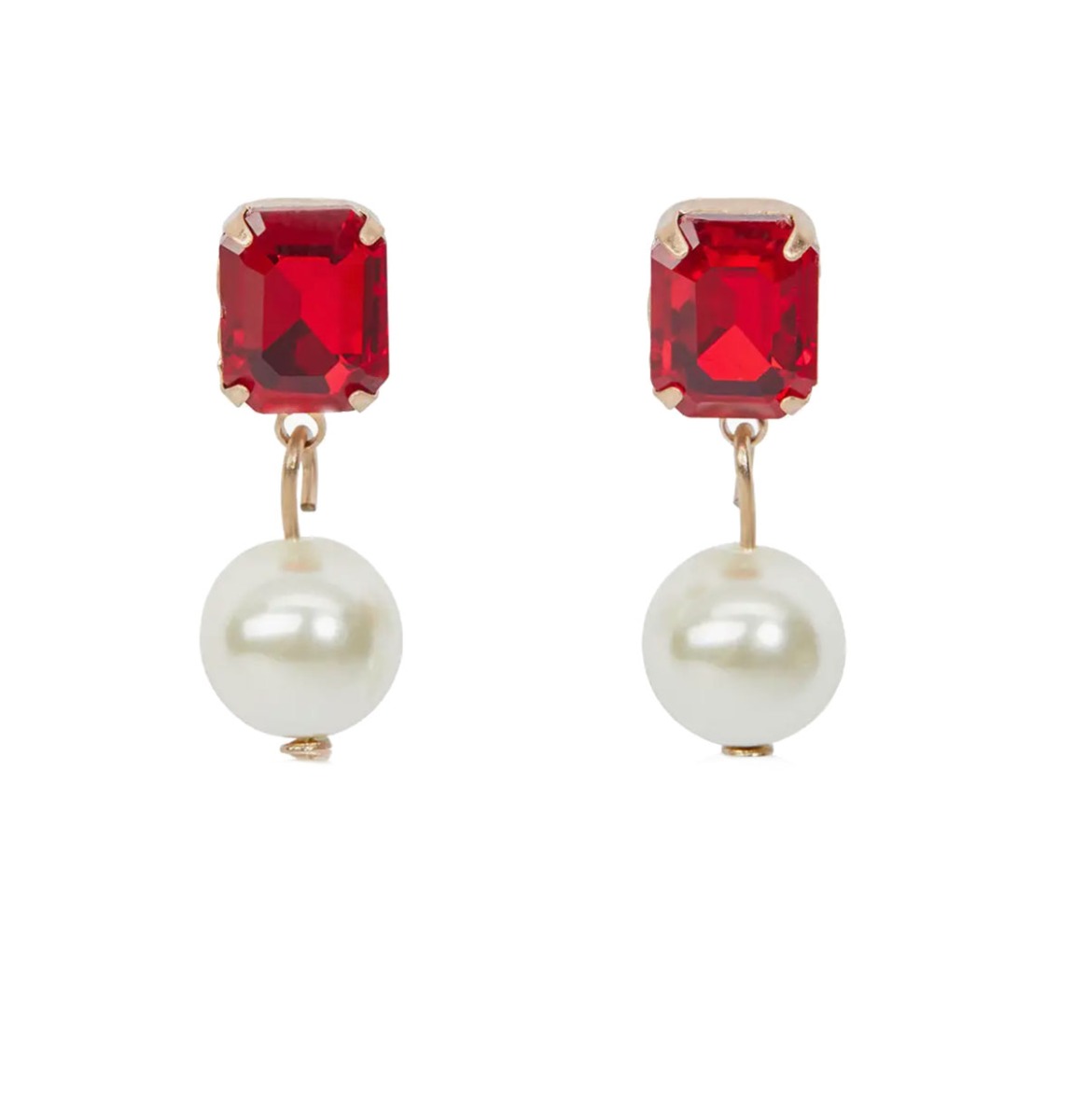 Luxury Vintage Pearl Ruby Stone Oorbellen | Luxury Vintage