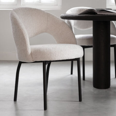 MUST Living Eetkamerstoel 'Arca' kleur Naturel | MUST Living