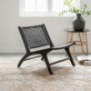 MUST Living Fauteuil 'Lazy Loom' Teakhout