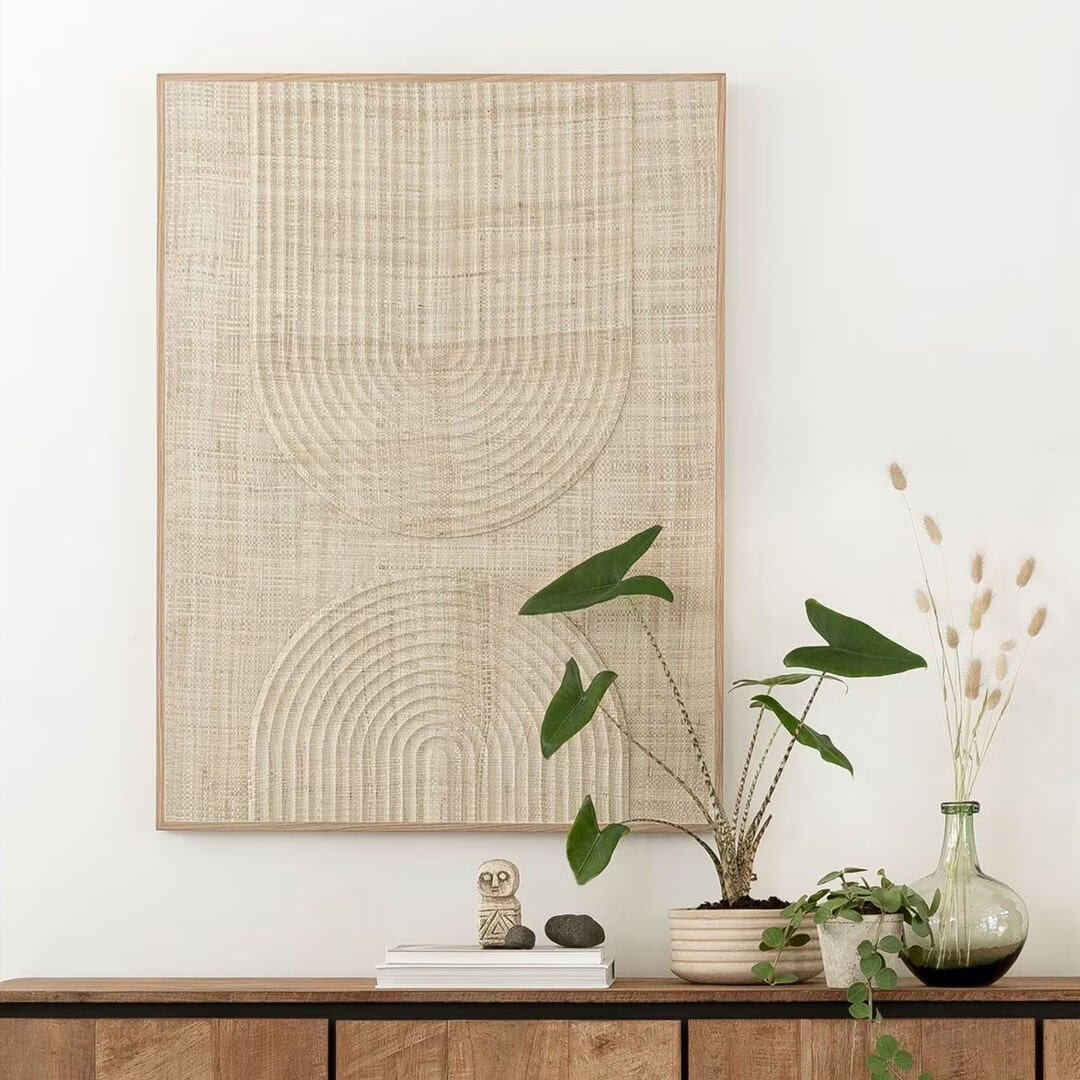 MUST Living Wanddecoratie 'Japanese Garden' Palmblad