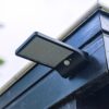 Macon - Solar Wandlamp met bewegingssensor - 36 LEDs - IP44 waterdicht - Zwart - Lantaarn | HOFTRONIC