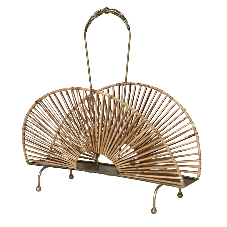 Magazine Rek Gasan 42cm goud | House of Nature