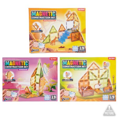 Magneetpanelen met dieren 19-delig | Toi-Toys