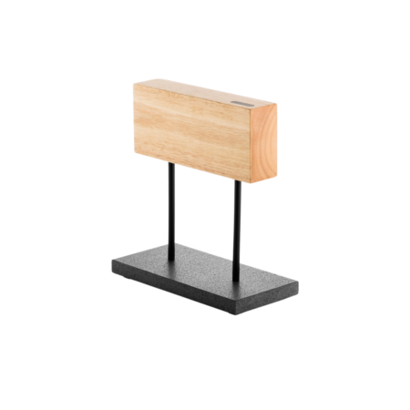 Magnetisch messenblok Eiken met natuurstenen voet | Style de Vie