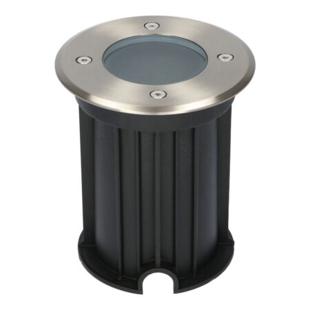 Maisy LED Grondspots - Rond - Ø12cm - RVS - GU10 fitting - Excl. lichtbron - IP67 - Tuinspot - Oprit | HOFTRONIC