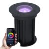 Maisy Smart Grondspot Rond - Ø12cm - 5.5 Watt 400 lumen - RGBWW - Wifi + Bluetooth - Bestuurbaar via app - IP67 waterdicht - Google Home