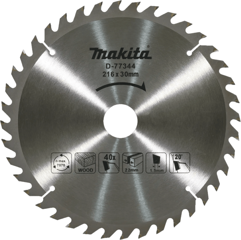 Makita Afkortzaagblad 216x30 40T