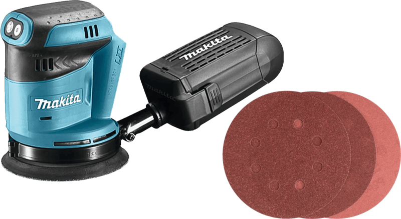 Makita DBO180ZJ (zonder accu) + Bosch Schuurschijf 125 mm K80