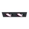 Mallorca - LED inbouwspot - IP20 - Kantelbaar - 11 Watt 690 Lumen - Wifi + Bluetooth - RGBWW - Dubbel - GU10 - Google Home