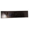 Mancave Zwart Emaille Bord - 80 x 20cm | Fiftiesstore