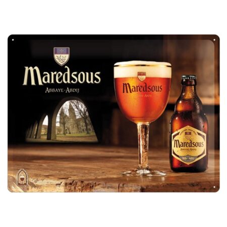 Maredsous Abdijbier Belgisch Bier Metalen Bord 30 x 40 cm | Fiftiesstore