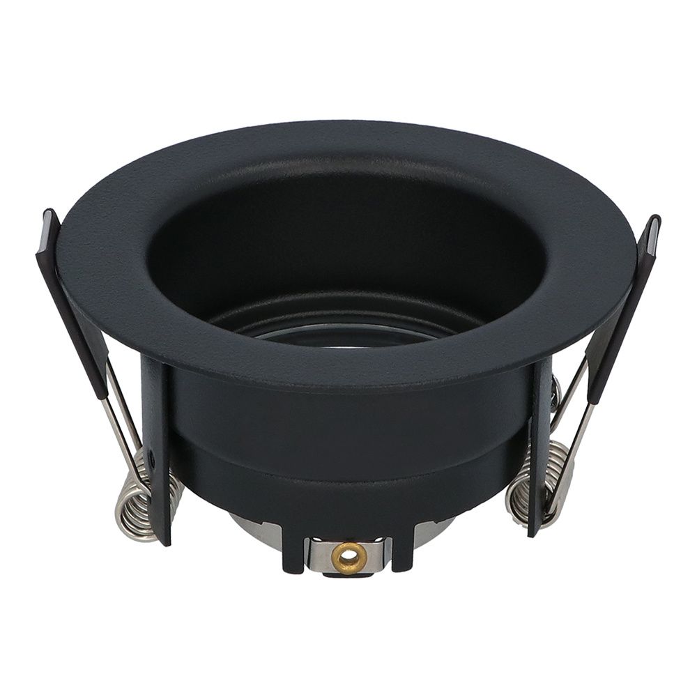 Mari - LED Inbouwspot - Verzonken armatuur - Diameter 85mm - GU10 Fitting incl. lamphouder - IP65 voor badkamer en buiten - Rond - Zwart | HOFTRONIC