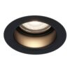 Mari LED inbouwspot verzonken - 4 Watt 345 Lumen - 4000K neutraal wit - GU10 - Dimbaar - Rond - IP64 Waterdicht - Zwart - Anti-glare | HOFTRONIC