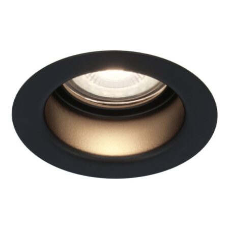 Mari LED inbouwspot verzonken - 4 Watt 345 Lumen - 4000K neutraal wit - GU10 - Dimbaar - Rond - IP64 Waterdicht - Zwart - Anti-glare | HOFTRONIC