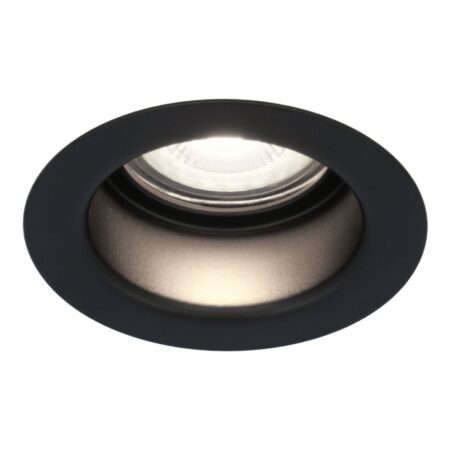 Mari LED inbouwspot verzonken - 4 Watt 345 Lumen - 6500K daglicht wit - GU10 - Dimbaar - Rond - IP64 Waterdicht - Zwart - Anti-glare | HOFTRONIC