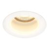 Mari - LED platte inbouwspots met lage inbouwdiepte - 6 Watt 570 Lumen - 2700K Warm wit - GU10 LED Module - Verzonken - Dimbaar - Rond - IP65 waterdicht - Wit | HOFTRONIC