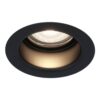 Mari - LED platte inbouwspots met lage inbouwdiepte - 6 Watt 570 Lumen - 4000K Neutraal wit - GU10 LED Module - Verzonken - Dimbaar - Rond - IP65 waterdicht - Zwart | HOFTRONIC