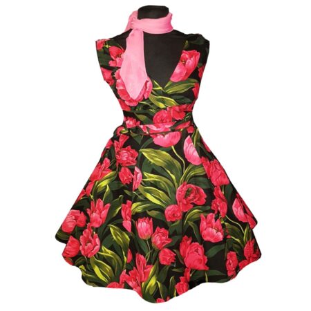 Marie Dress Tulip Black-S | 39% korting | Heart of Haute