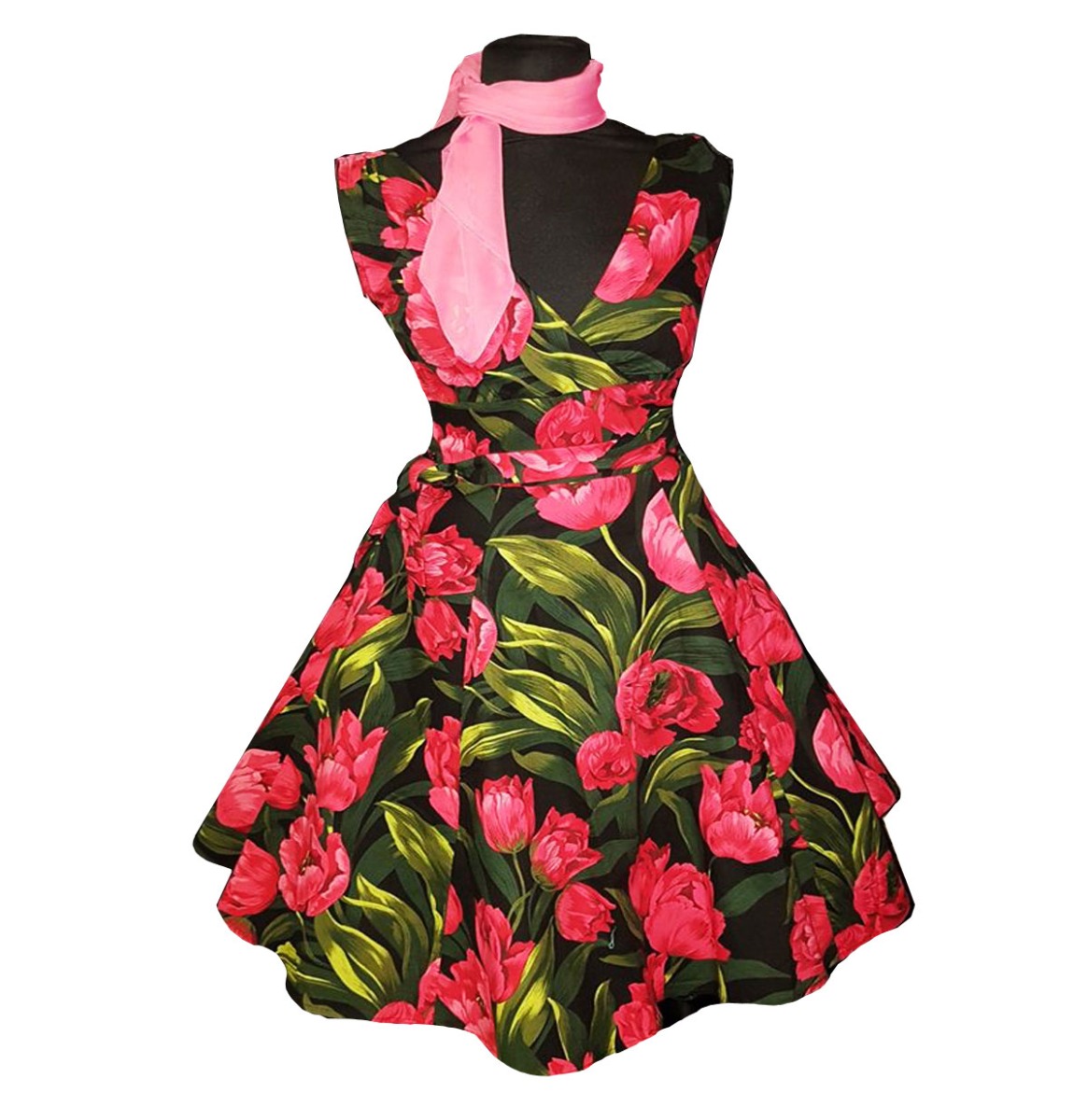 Marie Dress Tulip Black-S | 39% korting | Heart of Haute