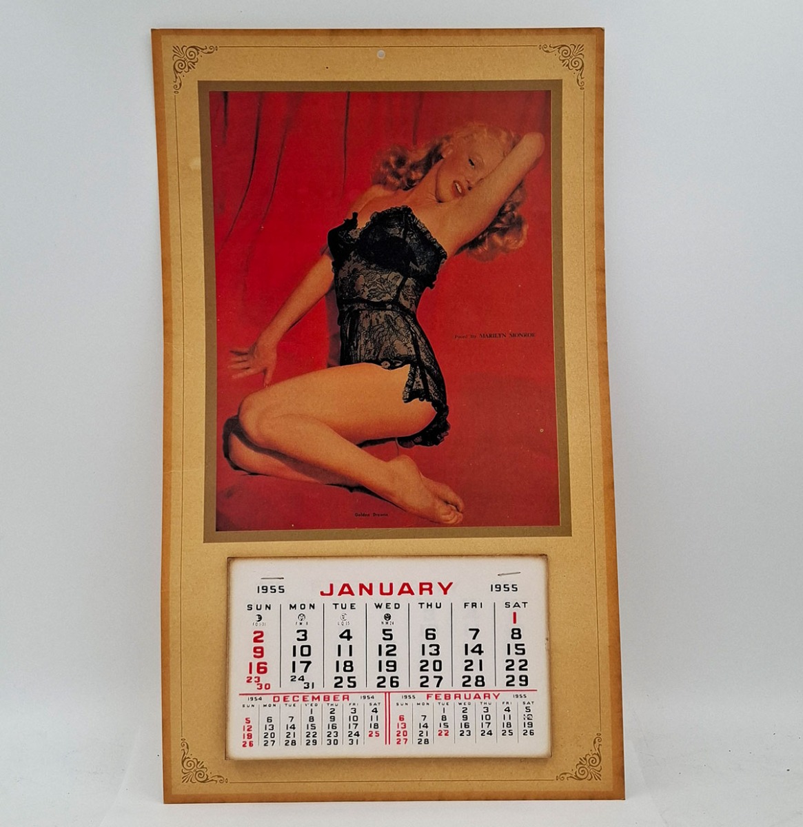 Marilyn Monroe 1955 Kalender - Golden Dreams - 43 x 25 cm - Origineel | Marilyn Monroe
