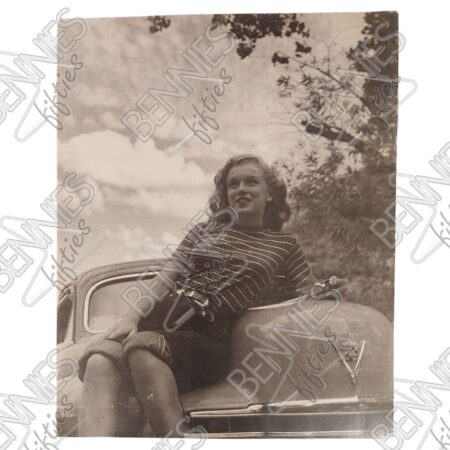 Marilyn Monroe met Cadillac (1946) Foto Print - EXCLUSIEVE LIMITED EDITION | Marilyn Monroe