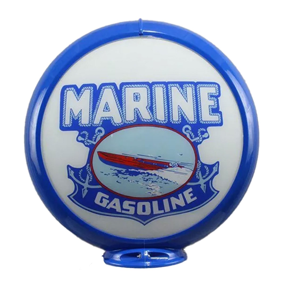 Marine Gasoline Benzinepomp Bol - Glazen Lenzen | Fiftiesstore