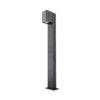 Marion LED Sokkellamp buiten zwart - 100 cm - Padverlichting - GU10 Fitting - Max. 7 Watt - IP65 Waterdicht - Staande buitenlamp | HOFTRONIC