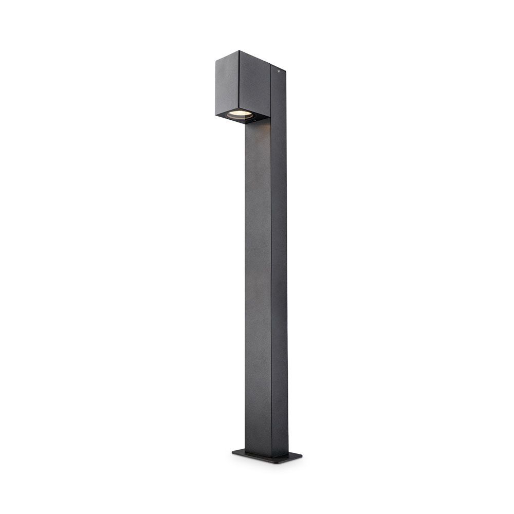 Marion LED Sokkellamp buiten zwart - 100 cm - Padverlichting - GU10 Fitting - Max. 7 Watt - IP65 Waterdicht - Staande buitenlamp | HOFTRONIC
