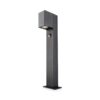 Marion LED Sokkellamp buiten zwart - 50 cm - Bewegingssensor - Padverlichting - GU10 Fitting - Max. 7 Watt - IP65 Waterdicht - Staande buitenlamp | HOFTRONIC
