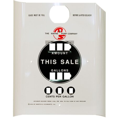 Martin & Schwartz Model 80 Benzinepomp Face Plate Set van 2 | Fiftiesstore