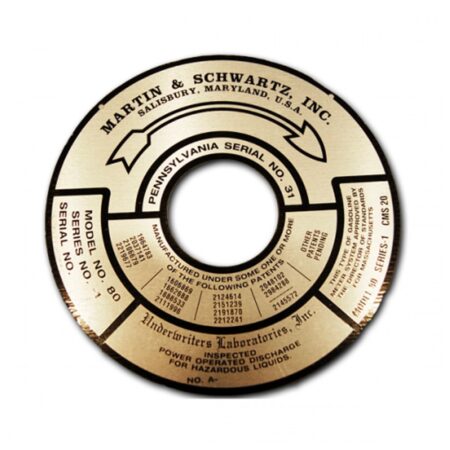 Martin & Schwartz Model 80 ID Tag Serie Plaatje | Fiftiesstore