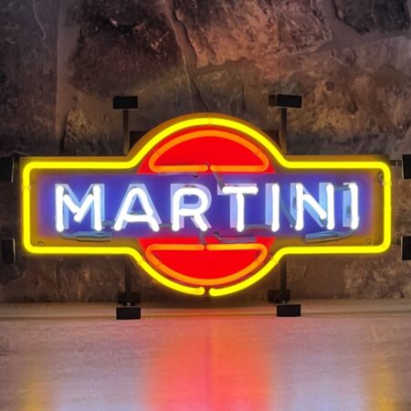 Martini Neon Verlichting Met Achterplaat - 64 x 34 cm | Martini