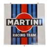 Martini Racing Team Emaille Bord - 50 x 50cm | Martini
