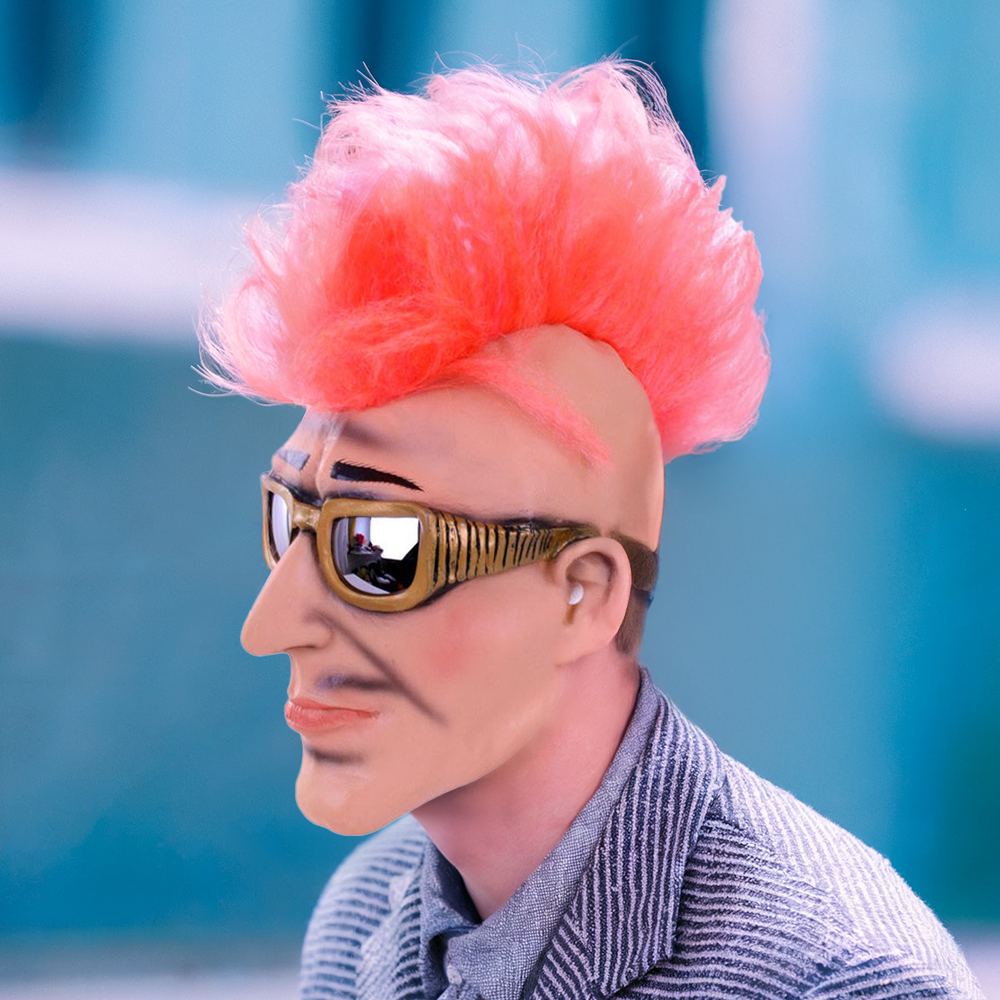 Masker Man met Zonnebril en Hanekam - Punk Stijl | PartyXplosion