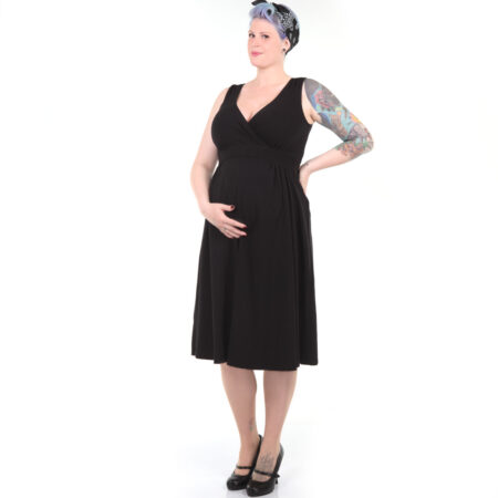 Maternity Dress Black-XL | 48% korting | Pinup Couture