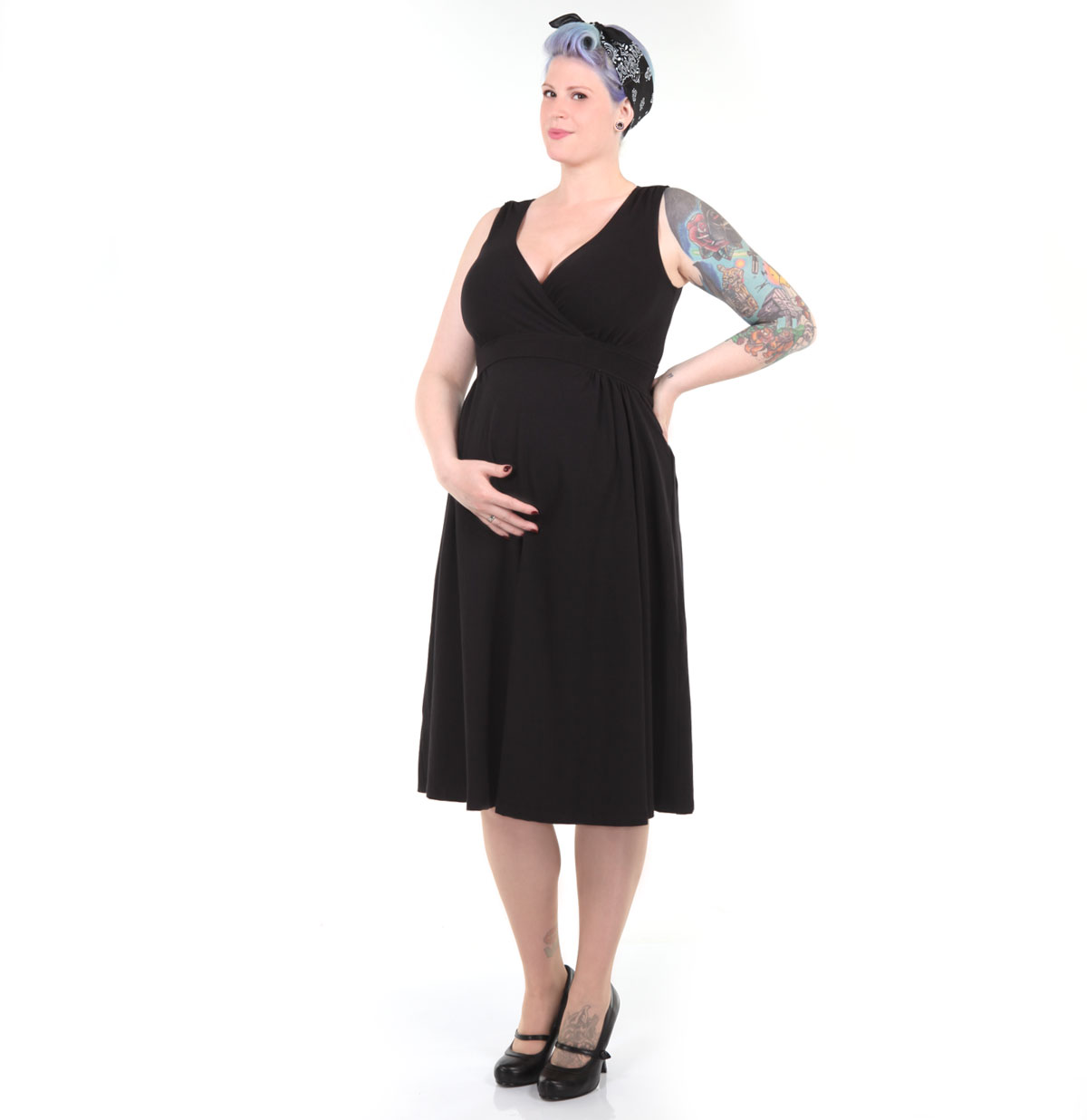 Maternity Dress Black-XL | 48% korting | Pinup Couture