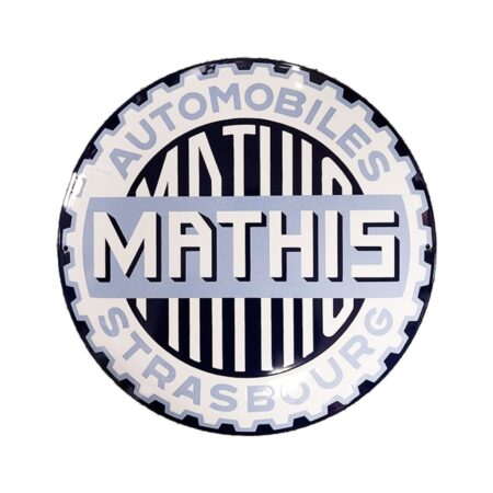 Mathis Automobiles Emaille Bord - Ø40cm | Fiftiesstore